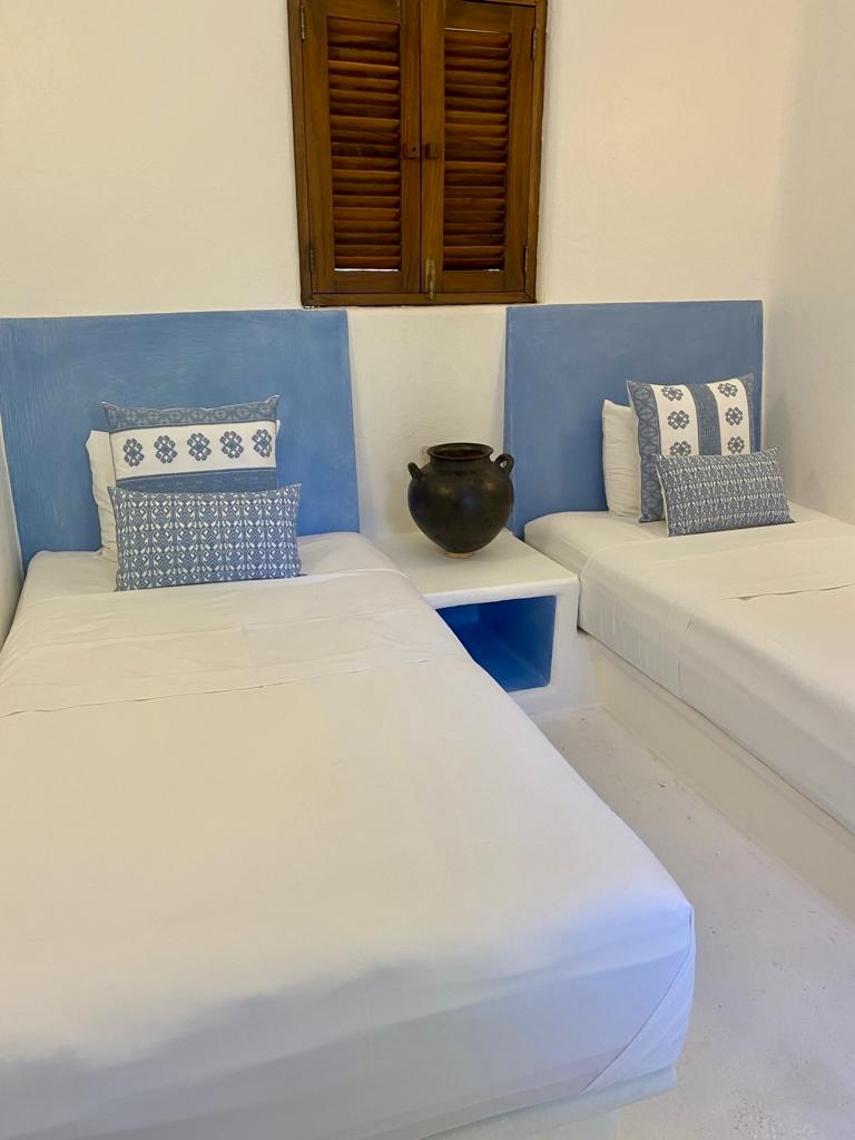 Recámara doble en azul