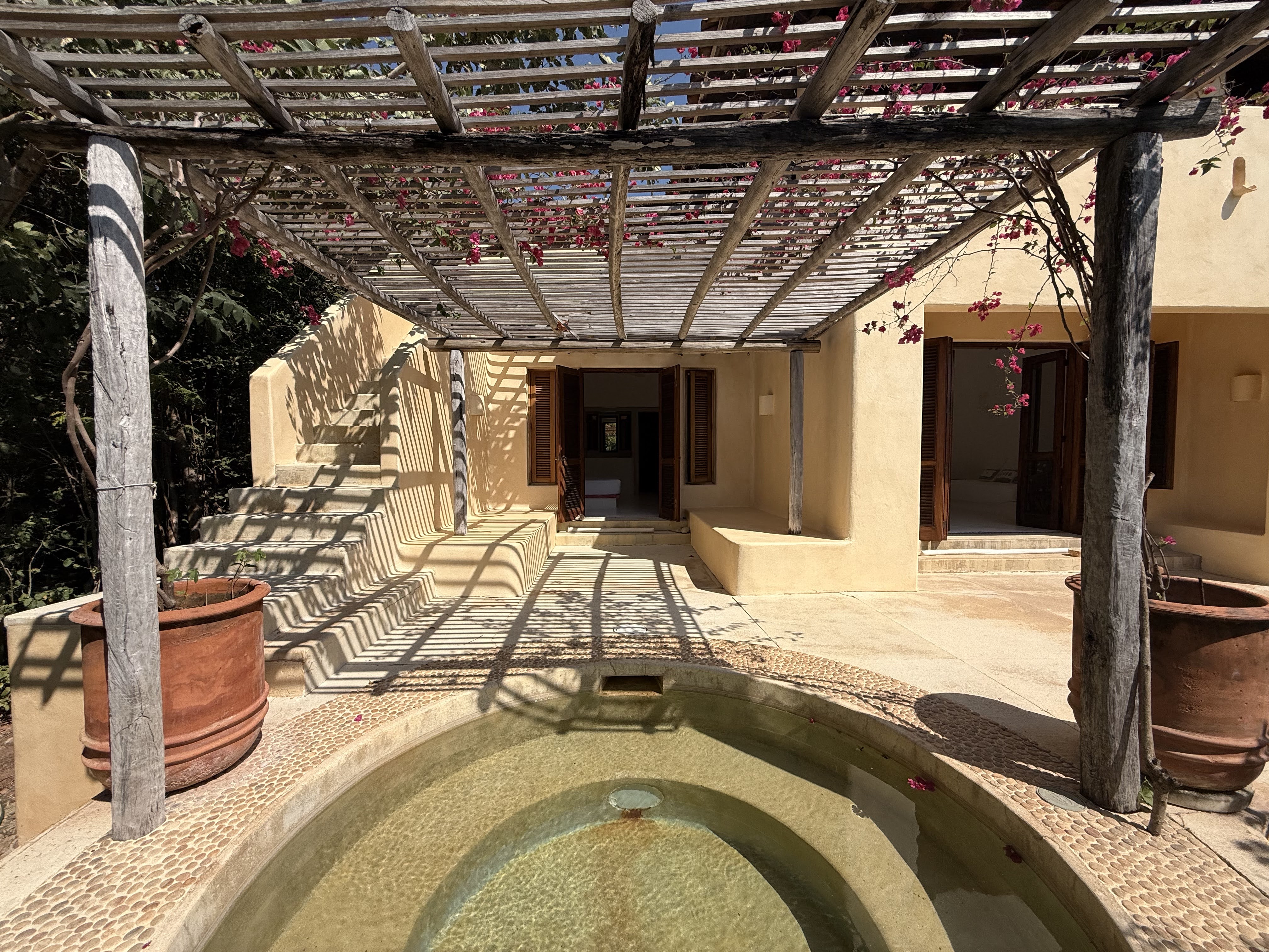 Jacuzzi privado en Casa Iguanas